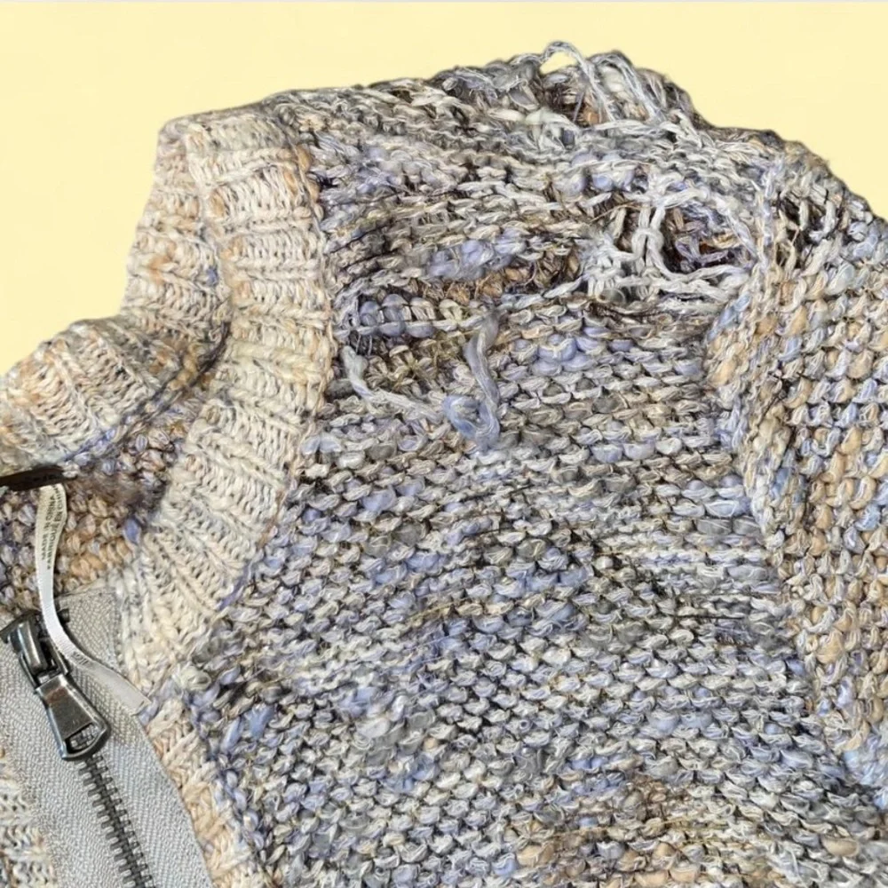 Free People Multicolor Knit Jacket with Zipper - Picture 5 of 5